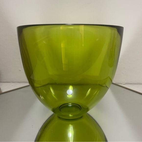 Orrefors Lime Green Bowl 4” Swedish - Picture 6 of 16